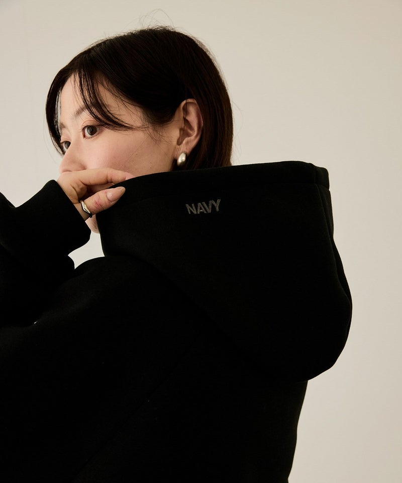 nAvy ポンチ素材ワイドパーカー レディース商品画像-15
