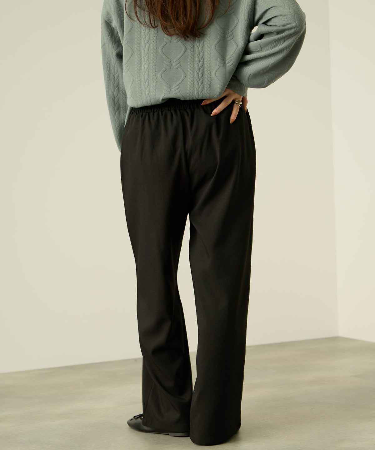 nAvy ワイドストレートパンツ レディース