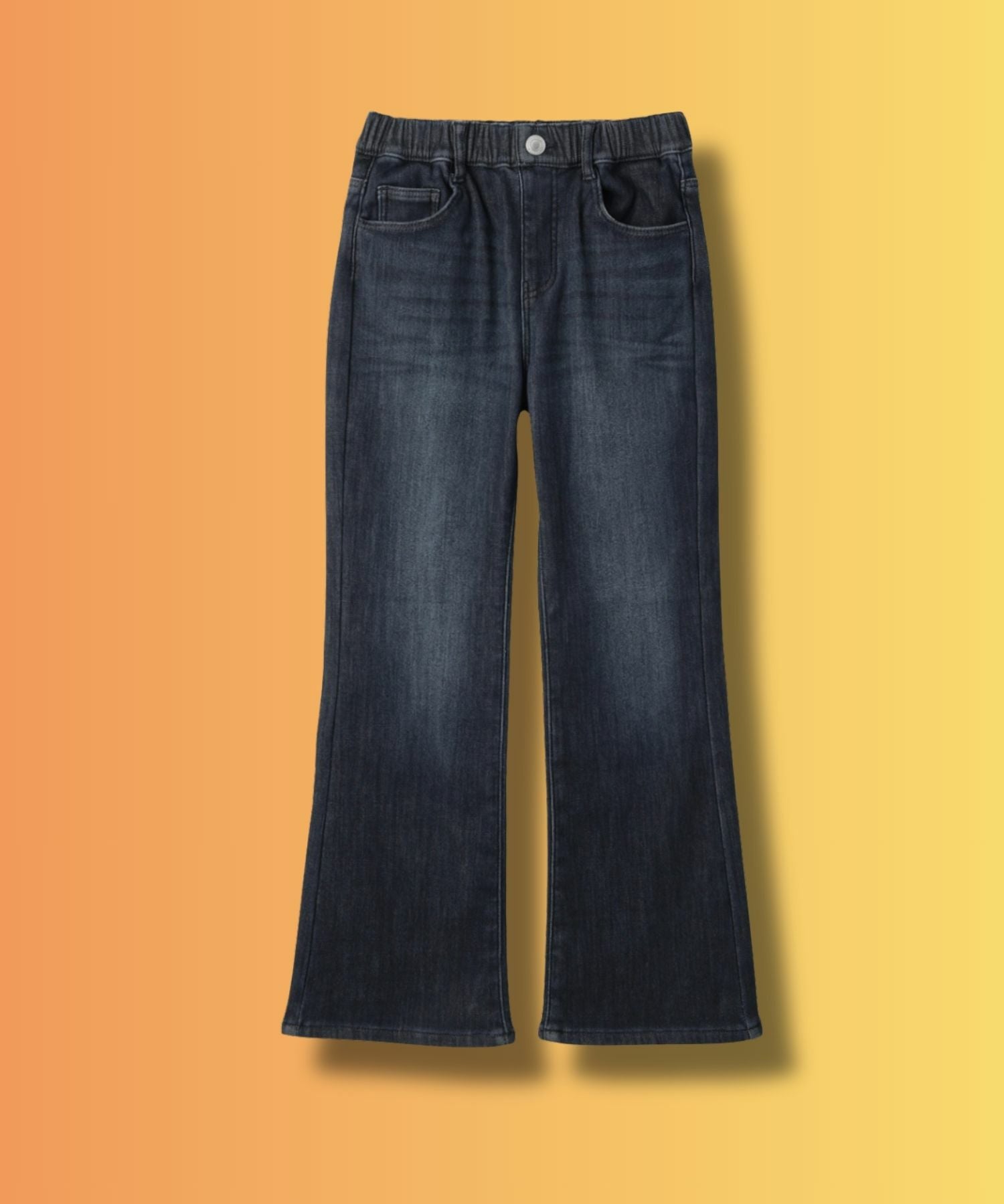 NAVY MAC HEAT 特暖 デニムパンツ レギュラーストレート キッズ