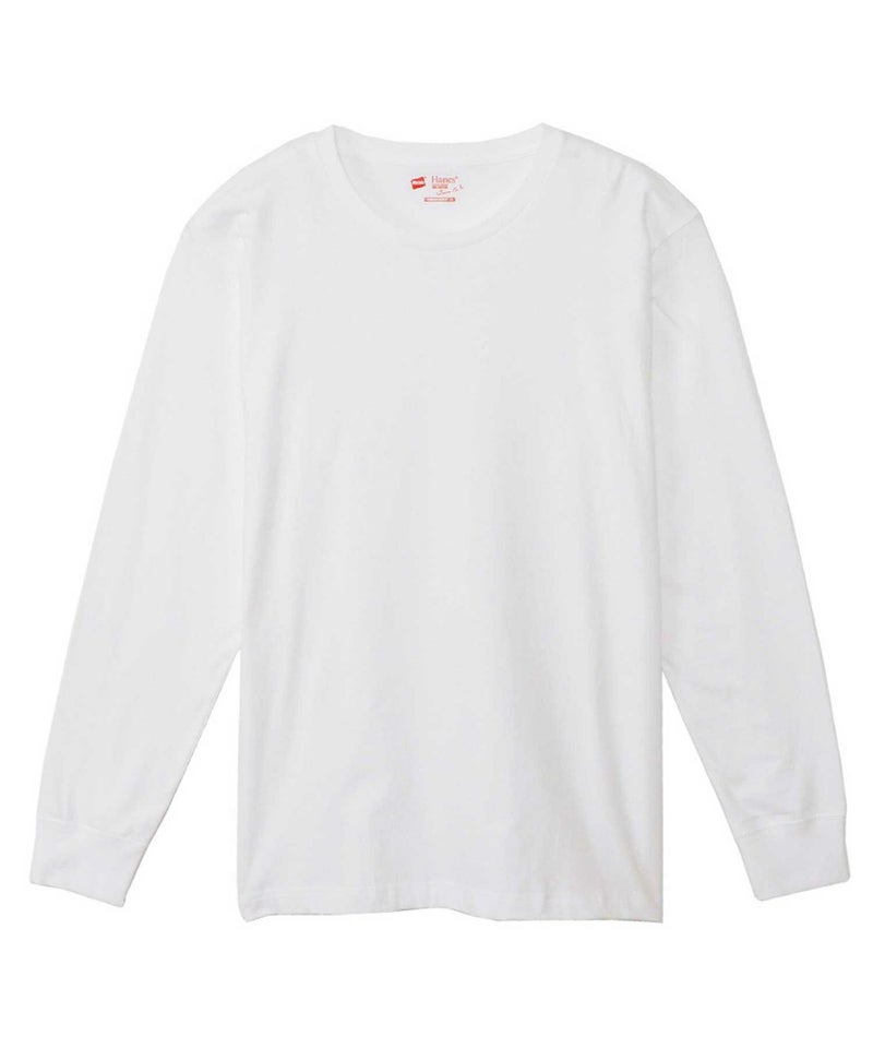Hanes ジャパンフィット 2枚組 クルーネックロングスリーブTシャツ メンズ メール便 対応商品商品画像-2