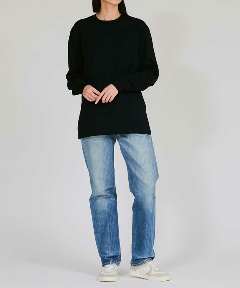 Hanes KURO クルーネックロングスリーブTシャツ メンズ メール便 対応商品商品画像-2