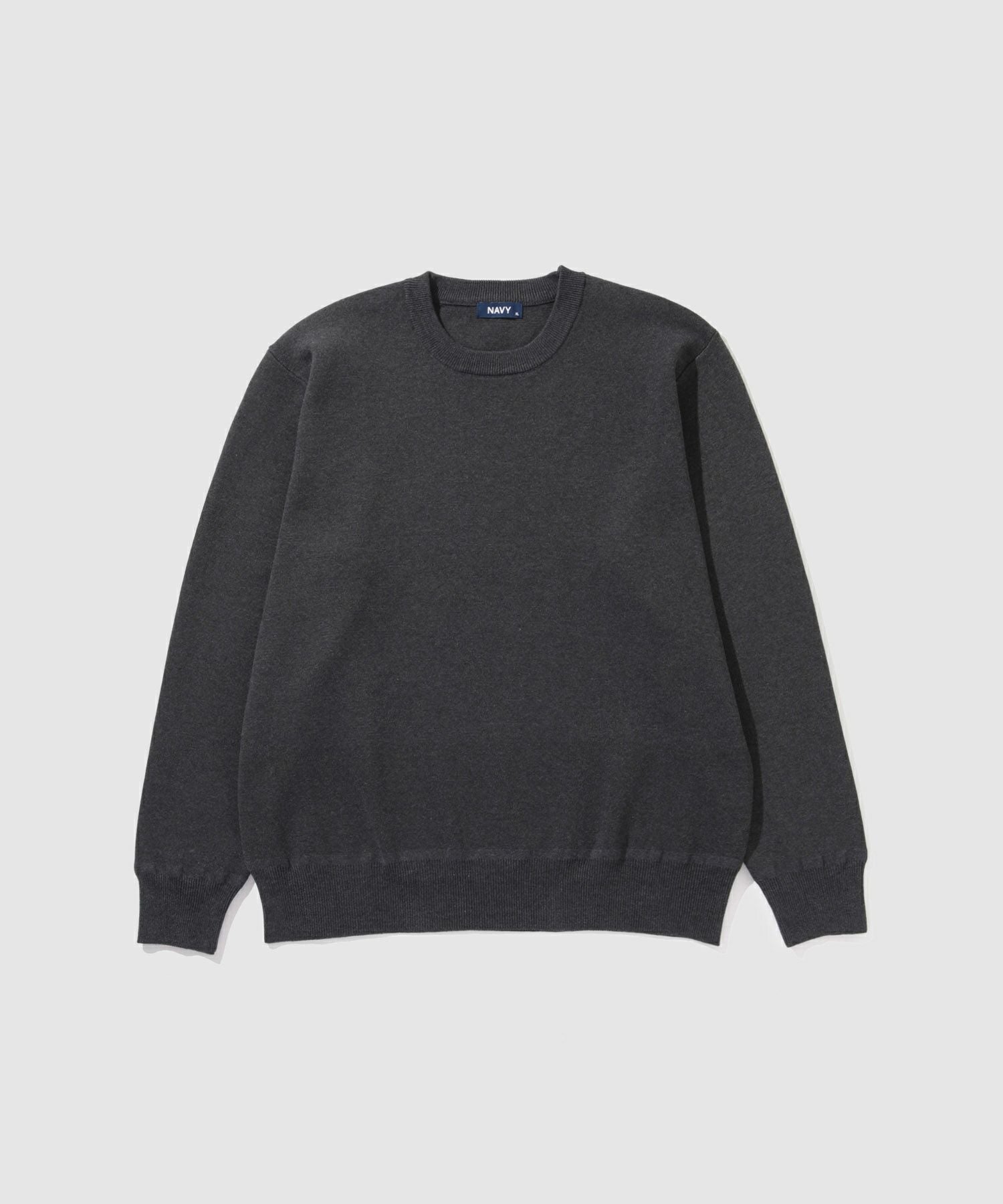 ウェアマスターズ　ニット　未使用 NAVY 快適ニット ミラノリブクルーネック メンズ