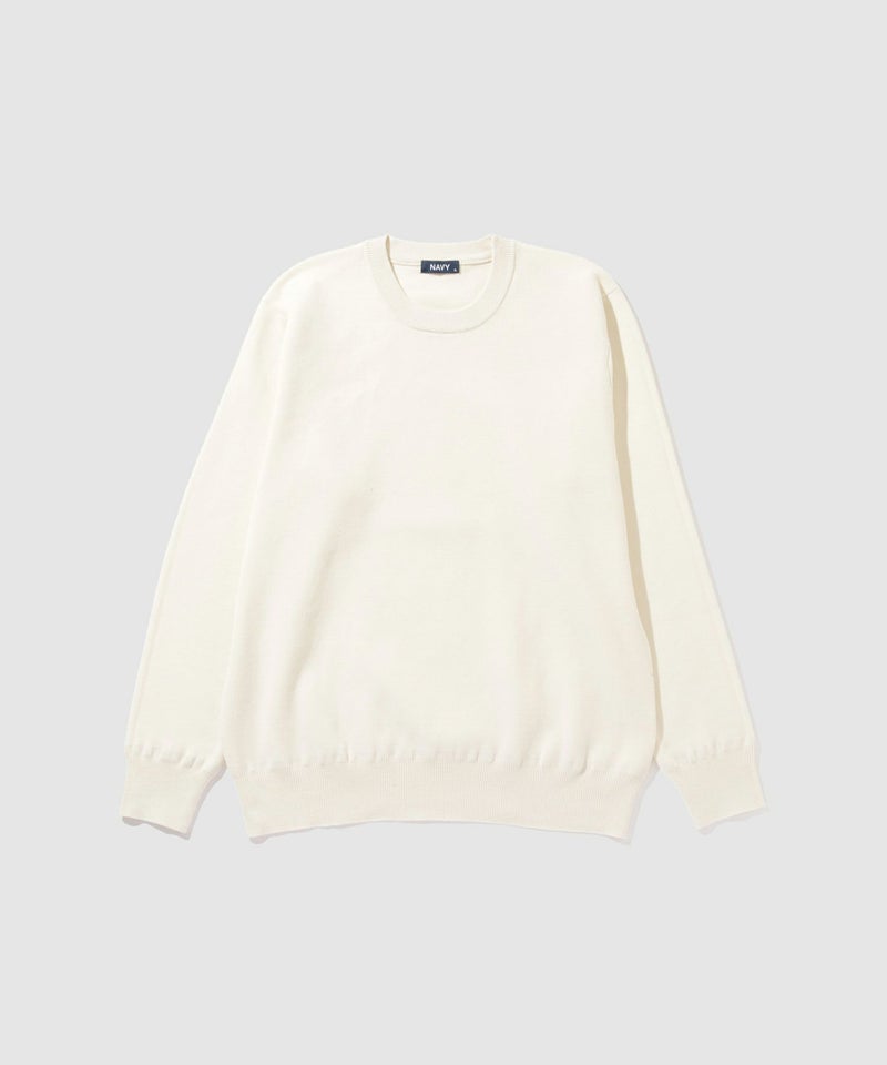 [期間限定価格]NAVY  快適ニット ミラノリブクルーネック メンズ商品画像-16