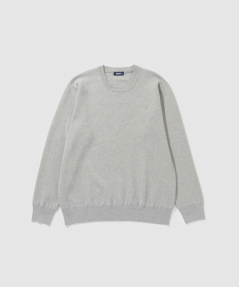 [期間限定価格]NAVY  快適ニット ミラノリブクルーネック メンズ商品画像-17