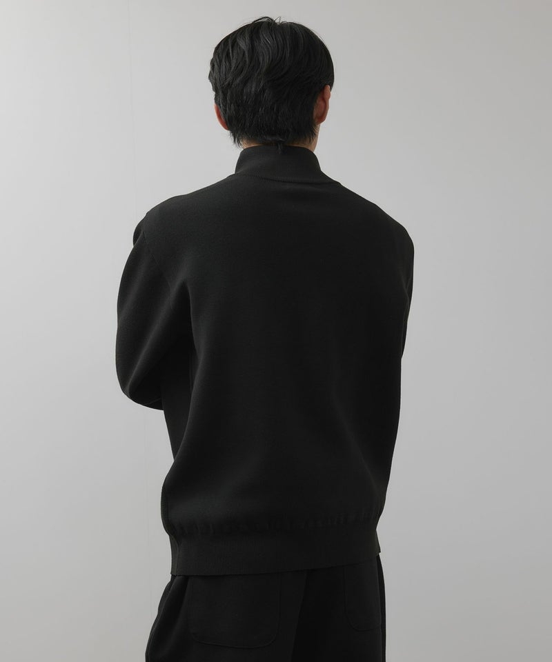 NAVY 快適ニット ミラノリブハーフジップ メンズ商品画像-6