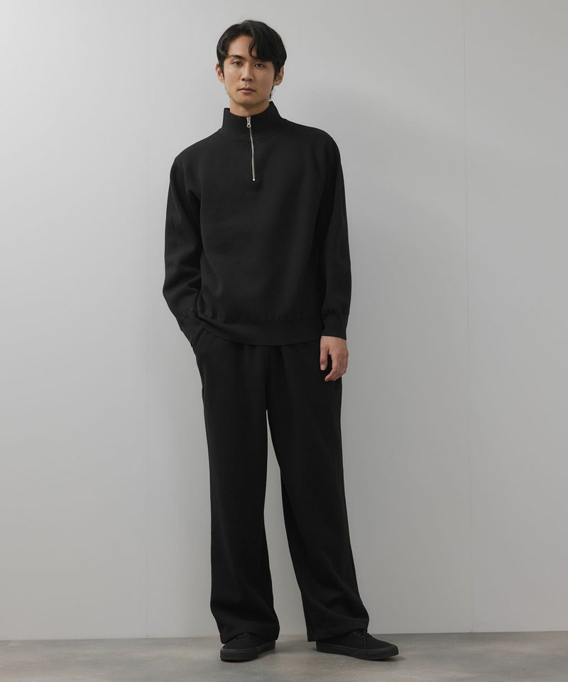 NAVY 快適ニット ミラノリブハーフジップ メンズ商品画像-8