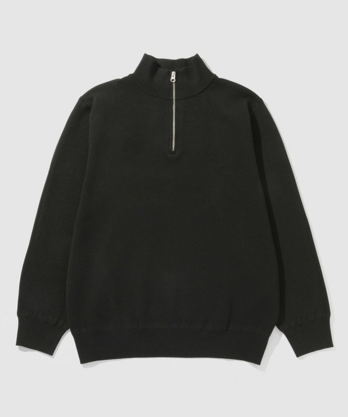 NAVY 快適ニット ミラノリブハーフジップ メンズ