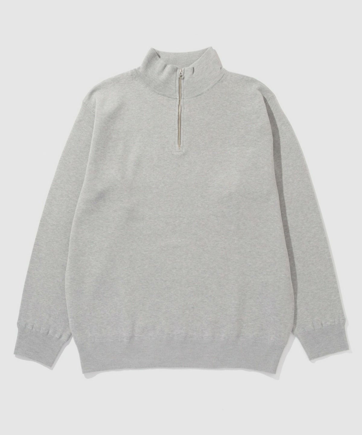 NAVY 快適ニット ミラノリブハーフジップ メンズ