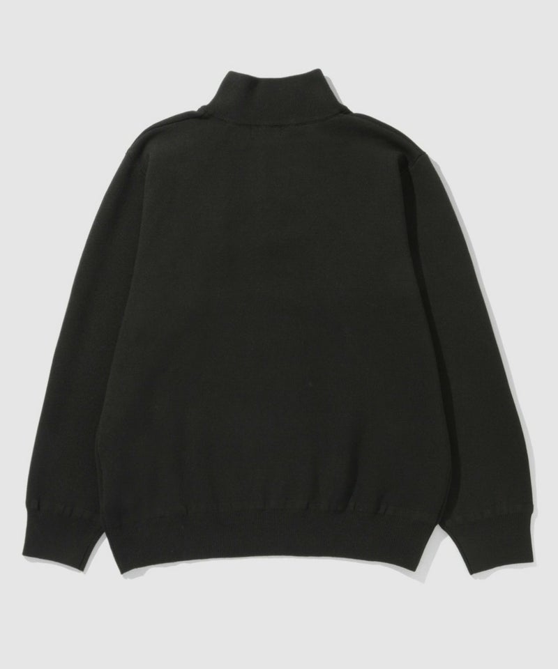 NAVY 快適ニット ミラノリブハーフジップ メンズ商品画像-11