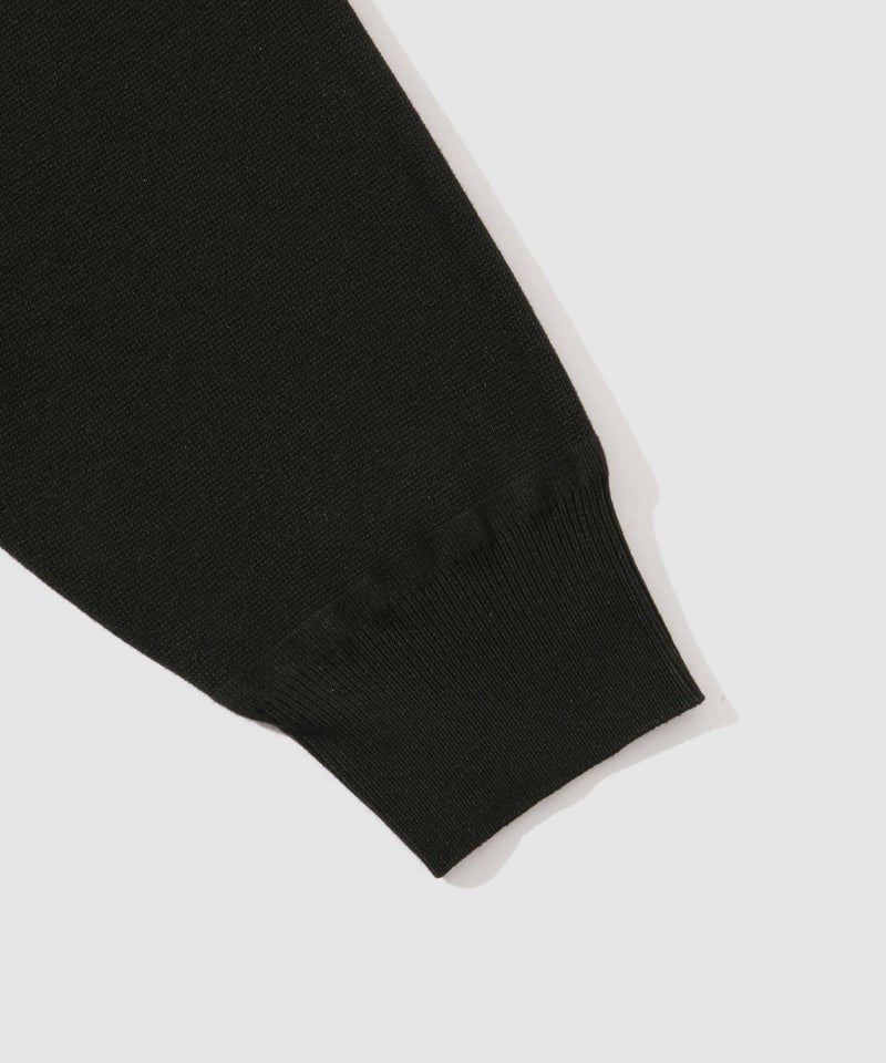 NAVY 快適ニット ミラノリブハーフジップ メンズ商品画像-12