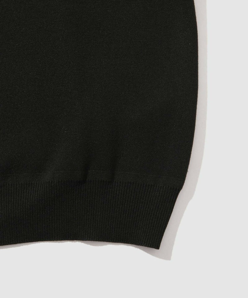 NAVY 快適ニット ミラノリブハーフジップ メンズ商品画像-13