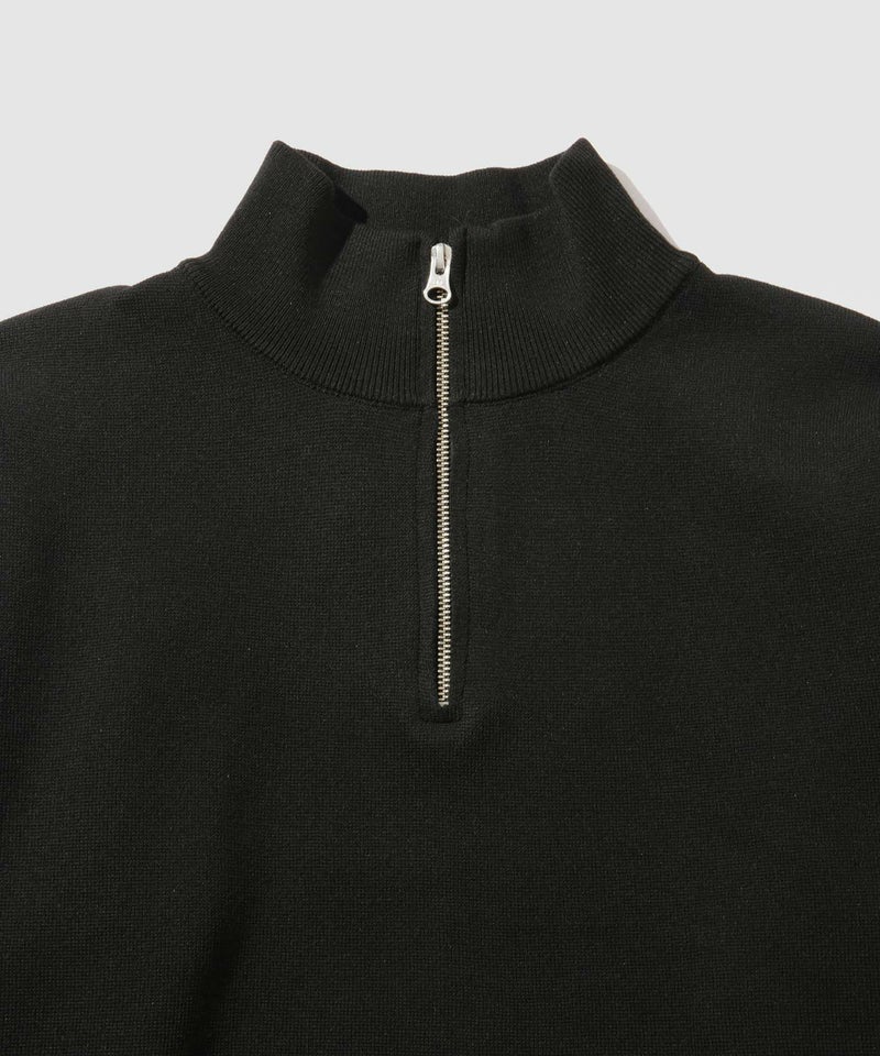 NAVY 快適ニット ミラノリブハーフジップ メンズ商品画像-14