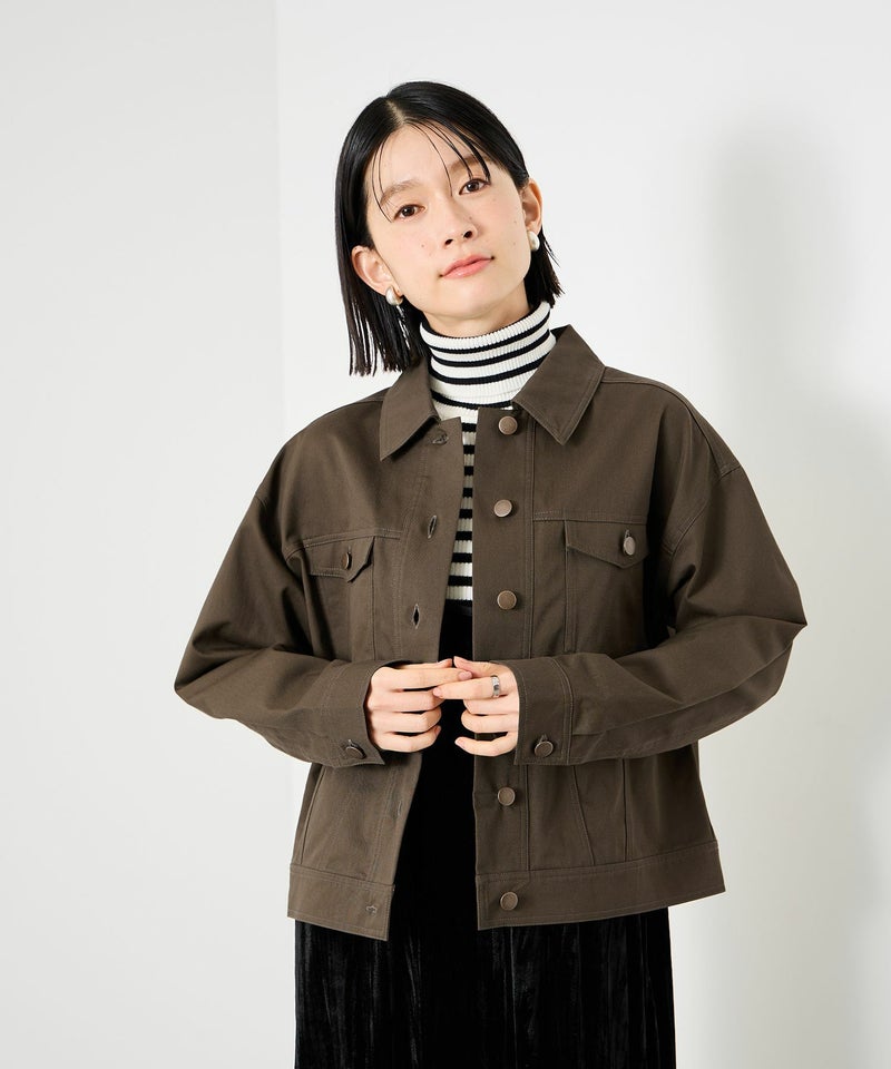 Idnes ライトワークトラッカージャケット レディース商品画像-1