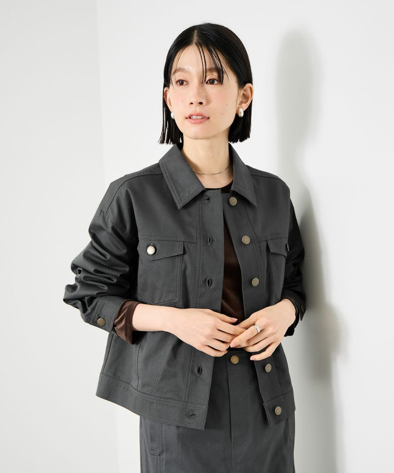 Idnes ライトワークトラッカージャケット レディース商品画像-2