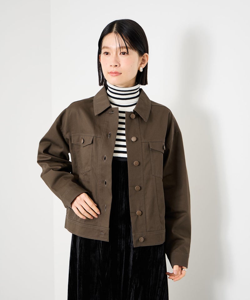 Idnes ライトワークトラッカージャケット レディース商品画像-5