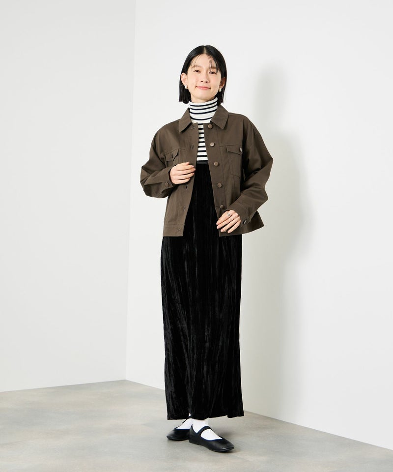 Idnes ライトワークトラッカージャケット レディース商品画像-7