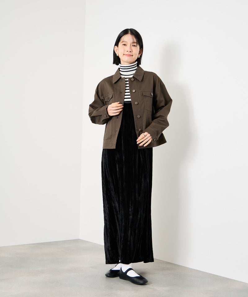 Idnes ライトワークトラッカージャケット レディース商品画像-8