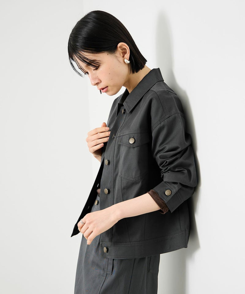 Idnes ライトワークトラッカージャケット レディース商品画像-9