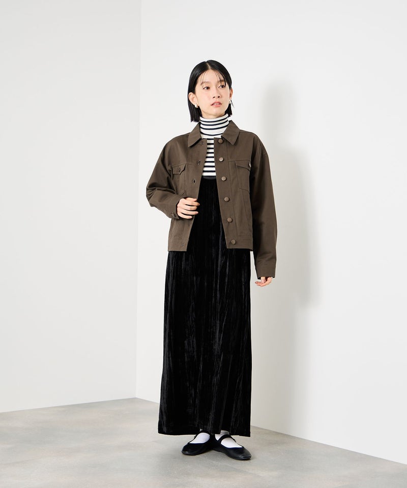 Idnes  ライトワークトラッカージャケット レディース商品画像-9