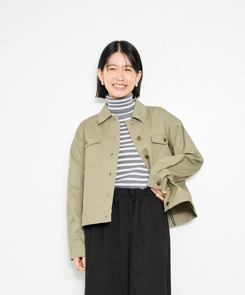 Idnes ライトワークトラッカージャケット レディース商品画像-12