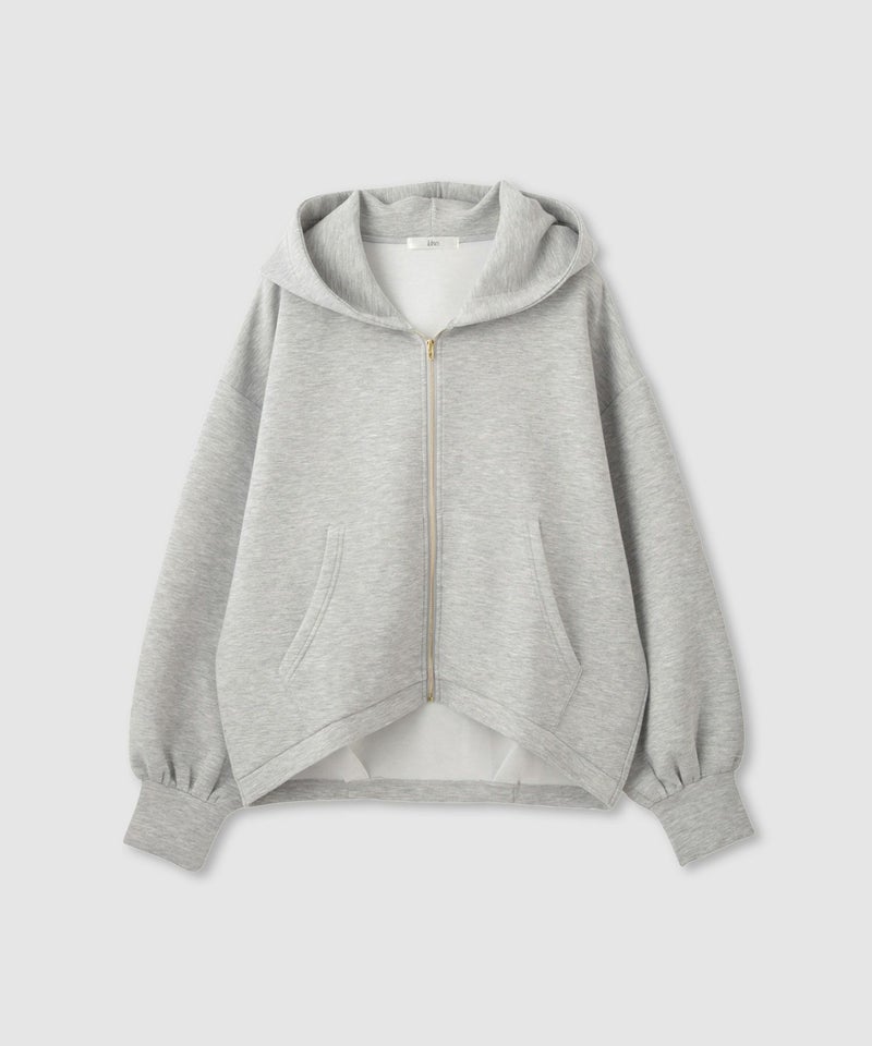 Idnes ストレッチポンチジップパーカー レディース商品画像-2