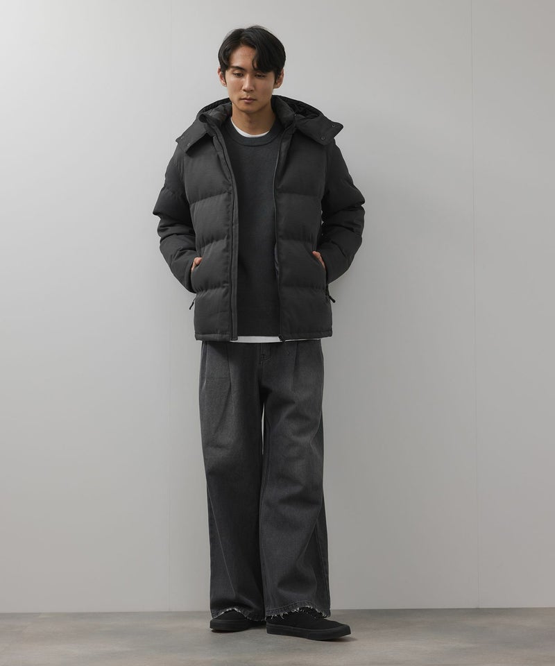 NAVY  ウールライクプレミアムダウンジャケット メンズ商品画像-13