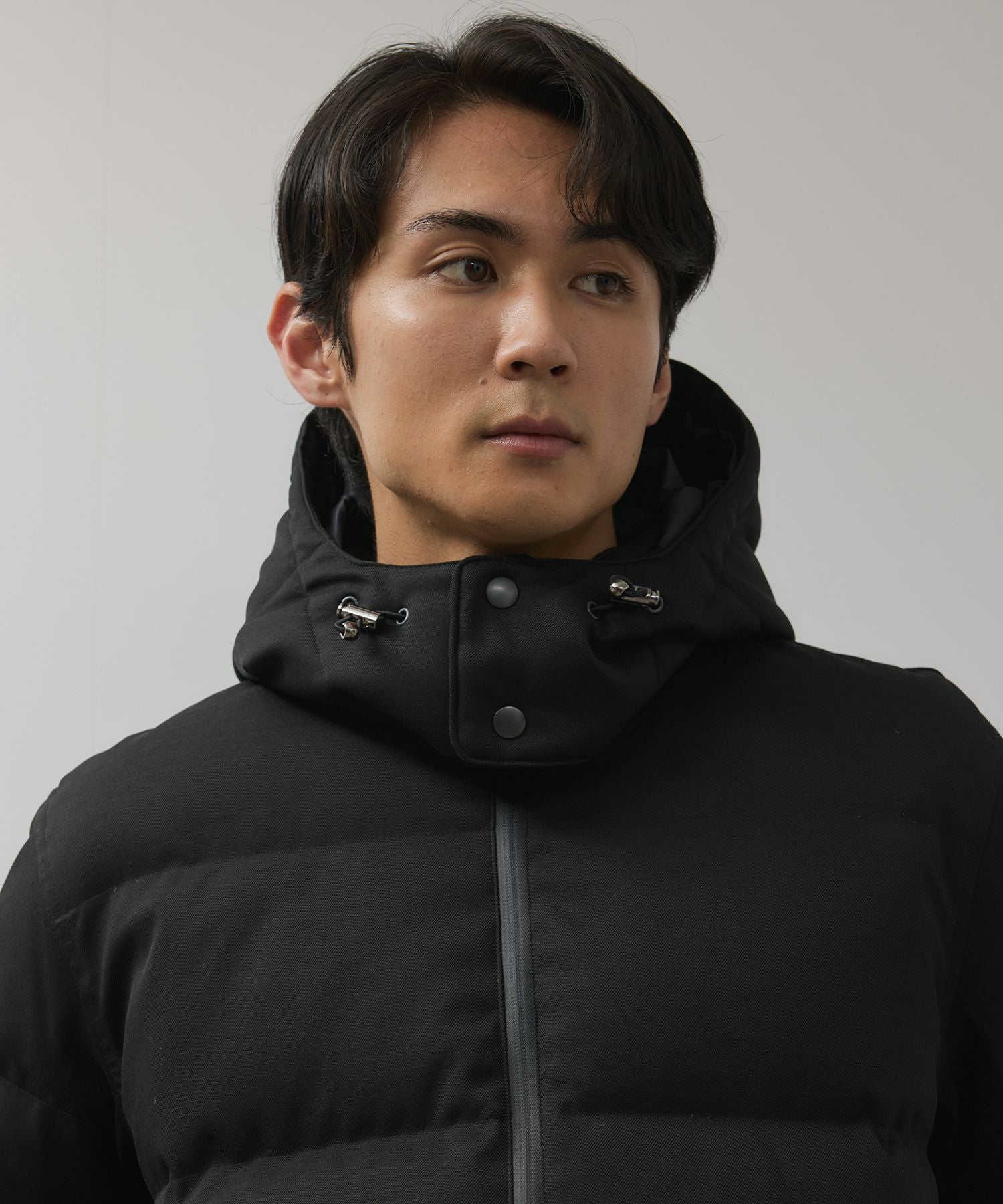 NAVY ウールライクプレミアムダウンジャケット メンズ