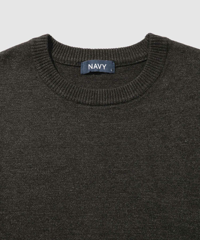 NAVY 素肌ニット クルーネック メンズ商品画像-31