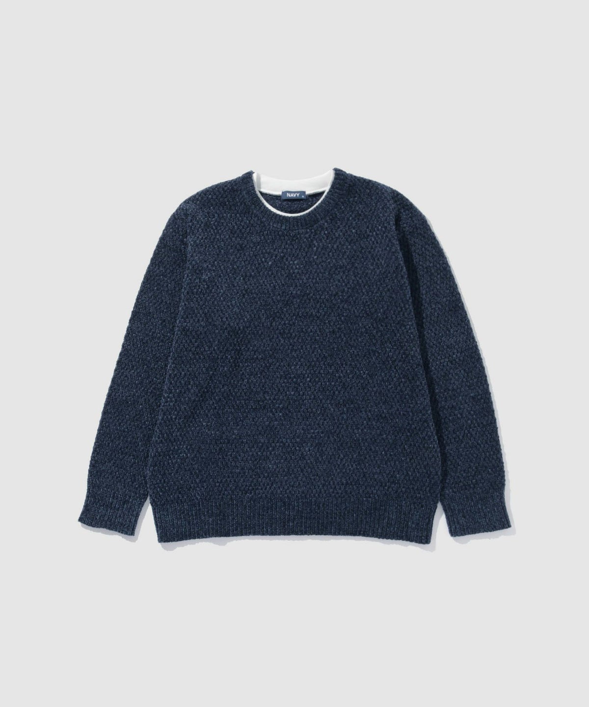 NAVY トロリカノコモールニット クルーネック メンズ