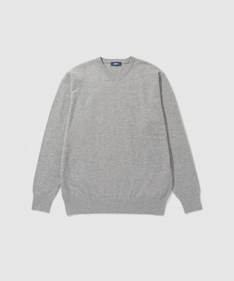 NAVY 素肌ニット Vネック メンズ商品画像-14