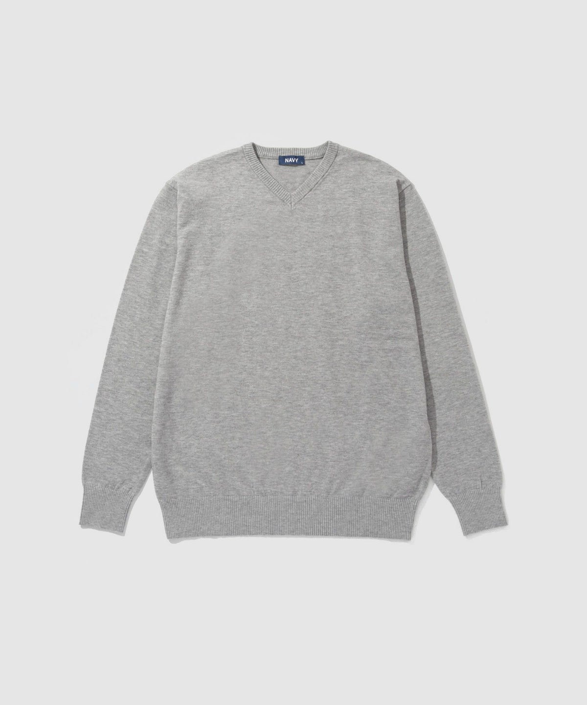 [期間限定価格]NAVY 素肌ニット Vネック メンズ