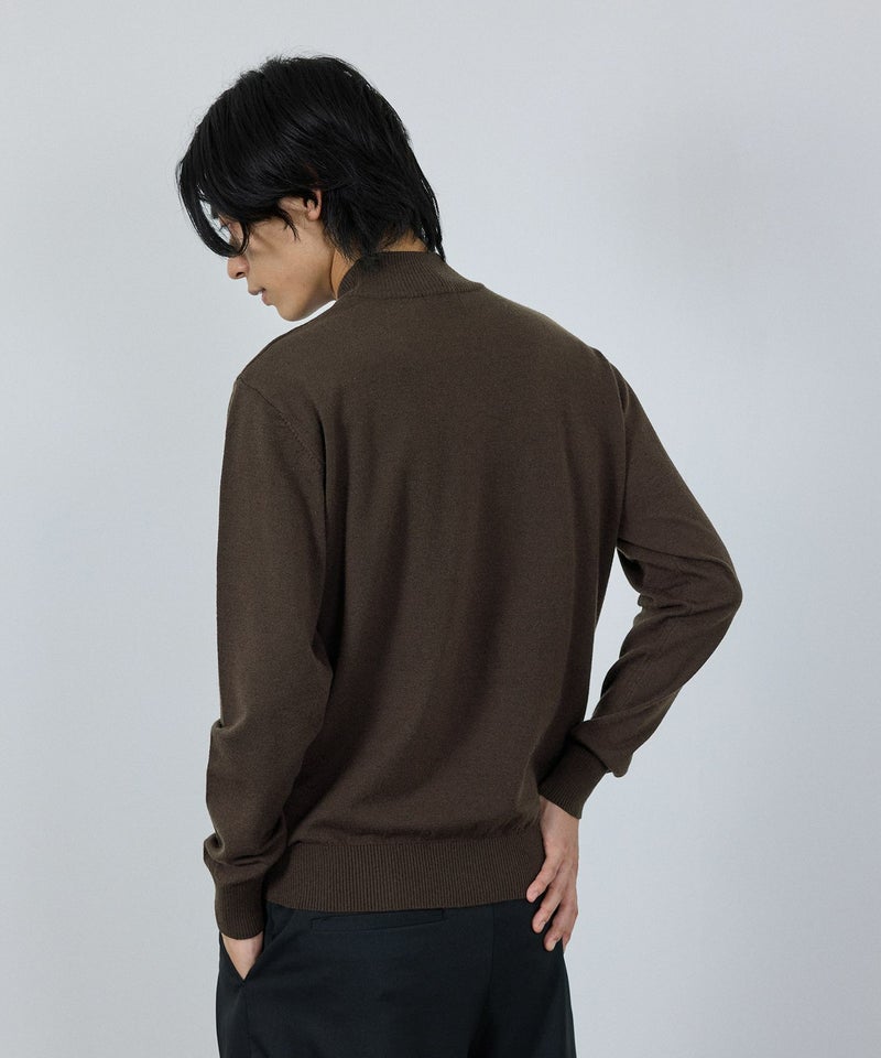 NAVY 素肌ニット ハイネック メンズ商品画像-5