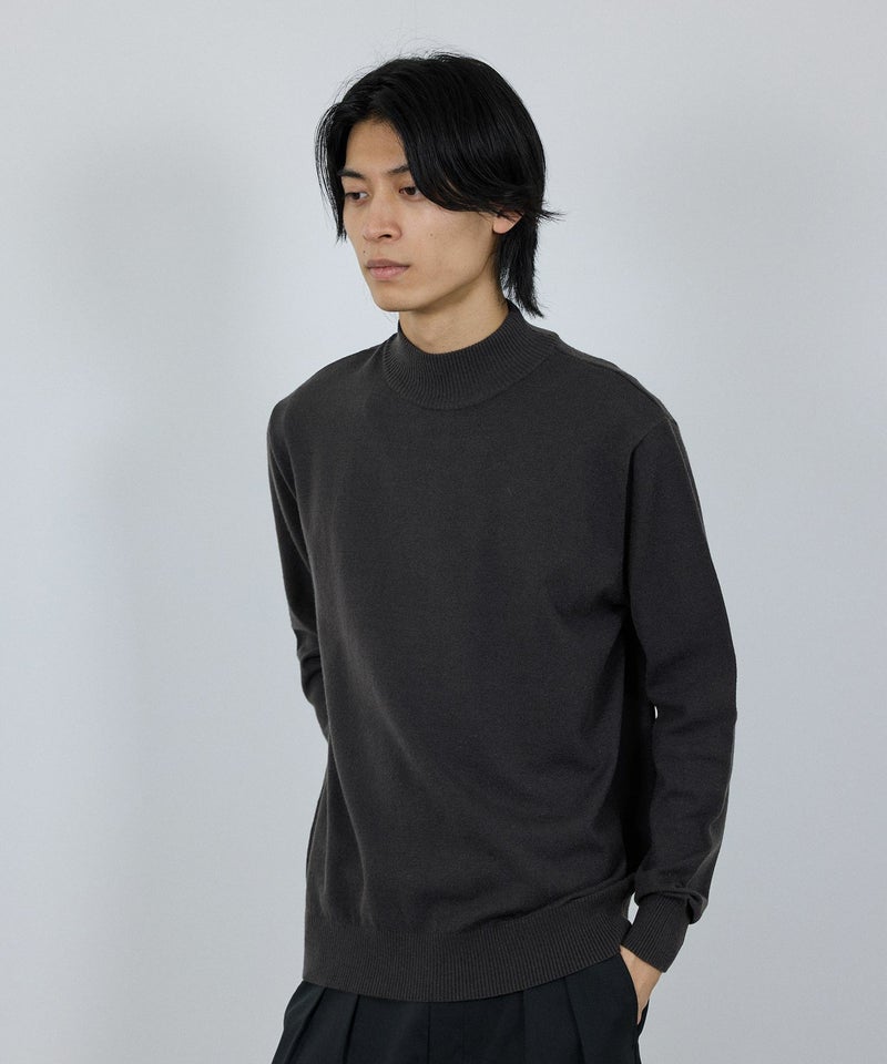 NAVY  素肌ニット ハイネック メンズ商品画像-10