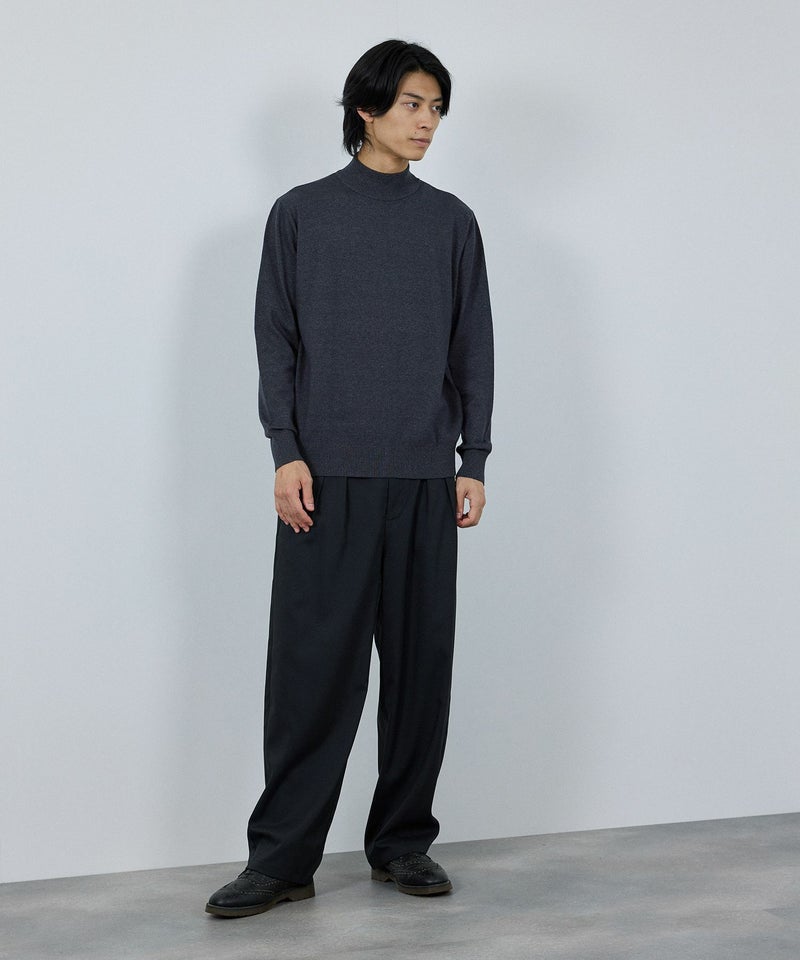 NAVY  素肌ニット ハイネック メンズ商品画像-21