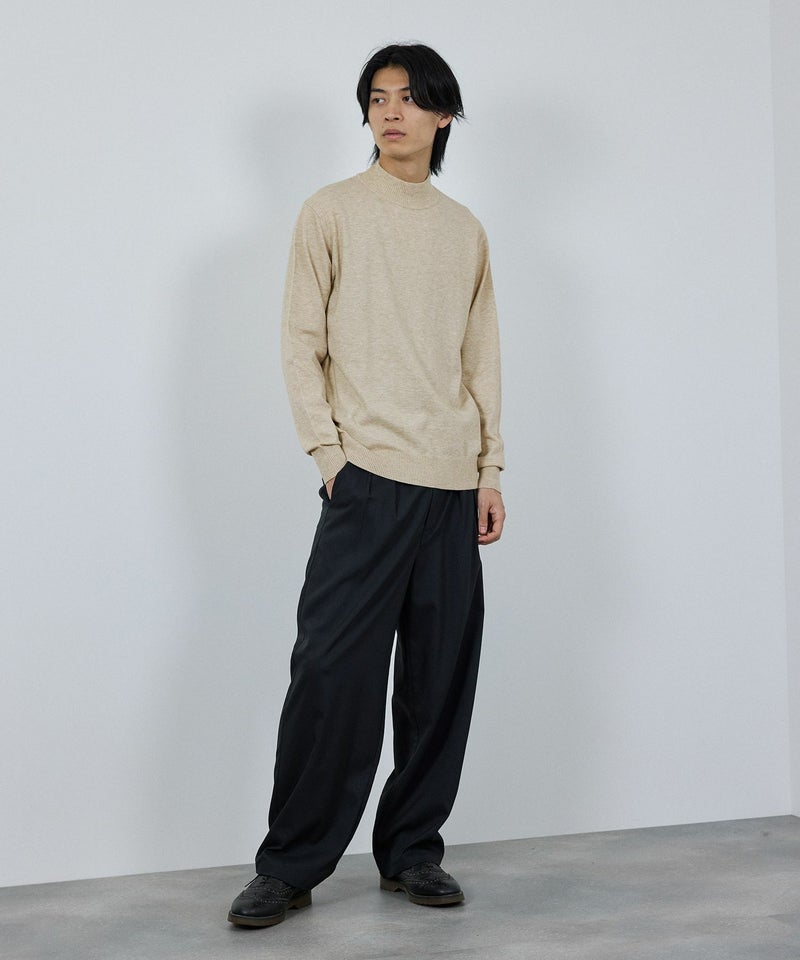 NAVY  素肌ニット ハイネック メンズ商品画像-26