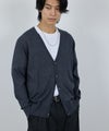 [期間限定knit]NAVY  素肌ニット Vネックカーディガン メンズ商品サムネイル-14