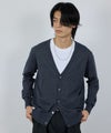 [期間限定knit]NAVY  素肌ニット Vネックカーディガン メンズ商品サムネイル-15
