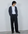 [期間限定knit]NAVY  素肌ニット Vネックカーディガン メンズ商品サムネイル-19