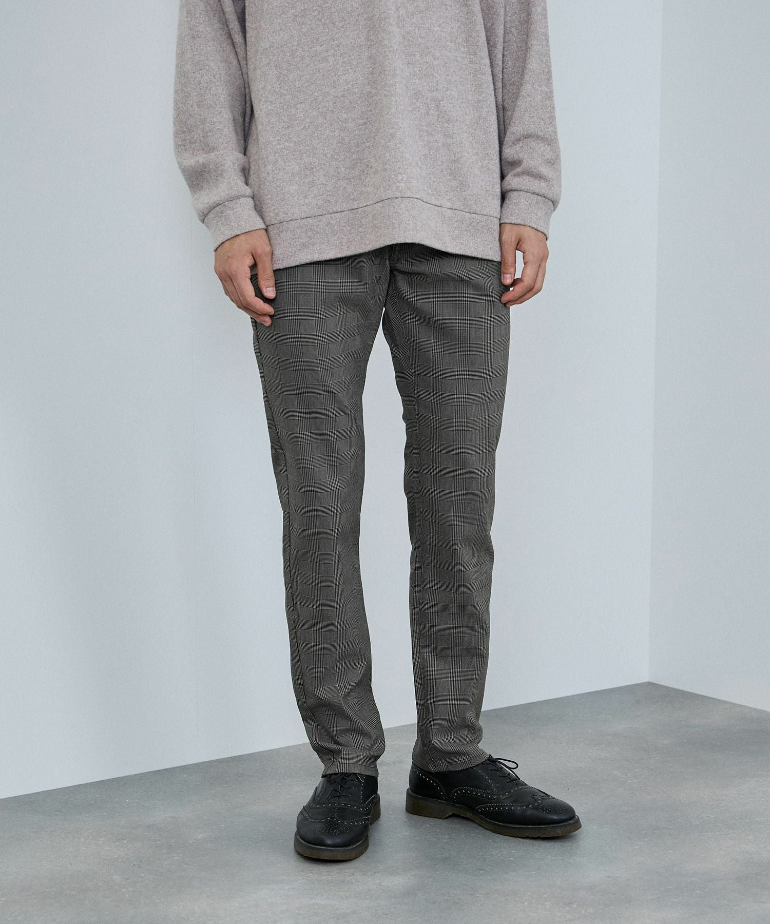 NAVY MAC HEAT 裏起毛ストレートパンツ メンズ