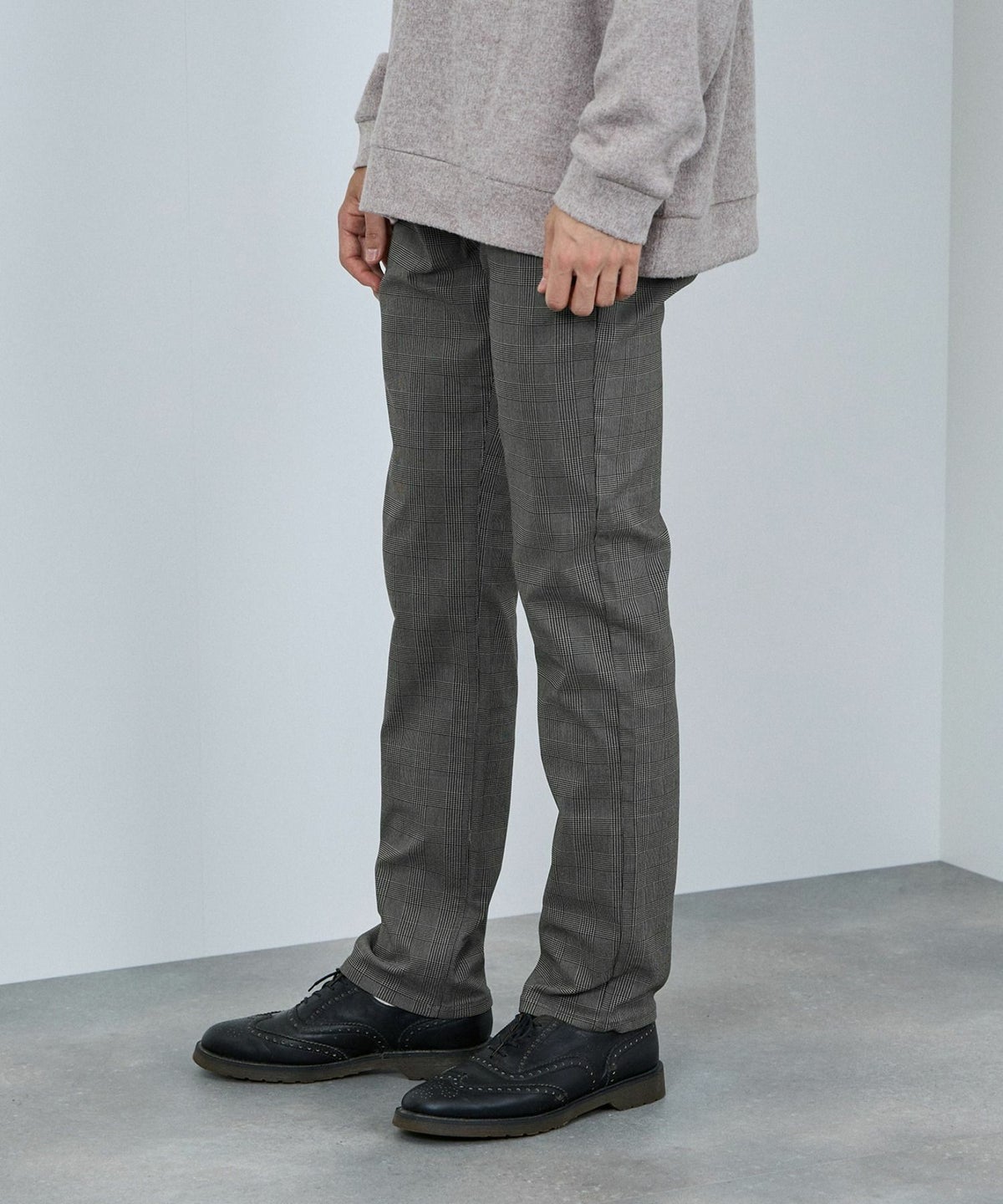 NAVY MAC HEAT 裏起毛ストレートパンツ メンズ