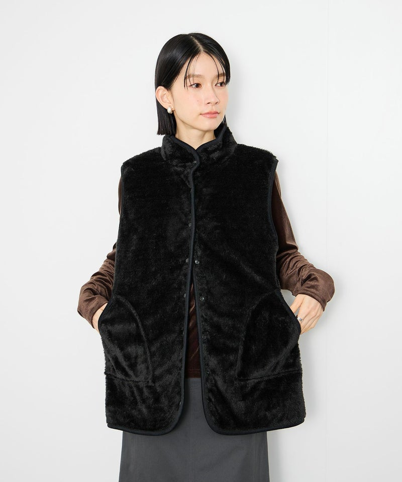 Idnes  リバーシブルキルトベスト レディース商品画像-8