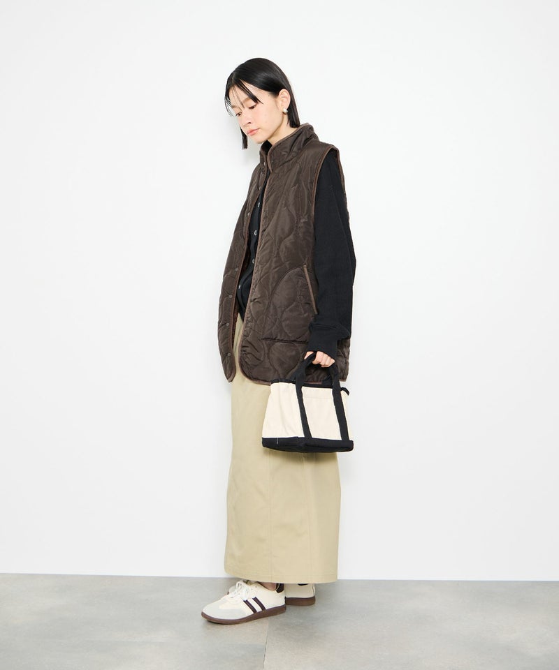 Idnes  リバーシブルキルトベスト レディース商品画像-19