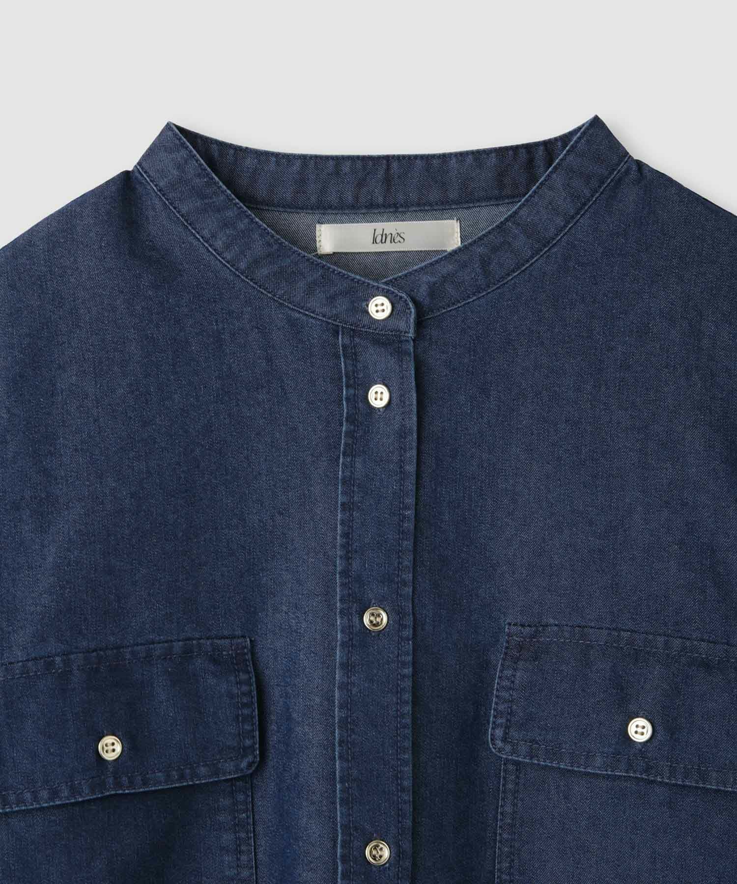 【】デニム バンドカラー シャツ URBAN RESEARCH DOORS｜デニムバンドカラーシャツ | Rakuten Fashion