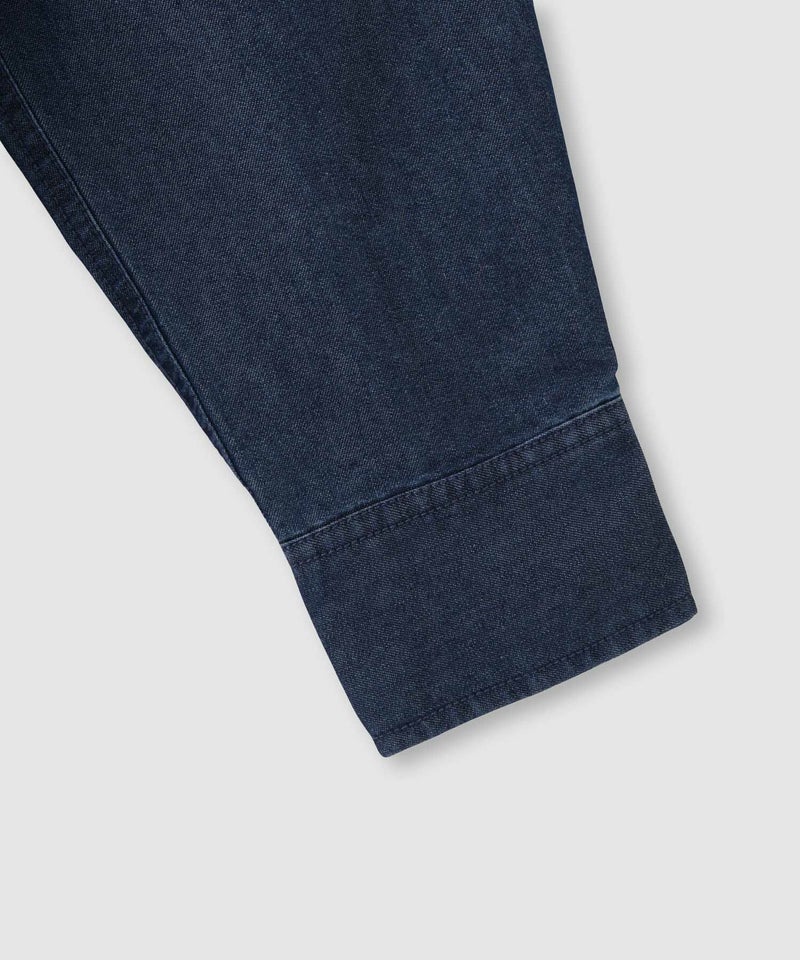 Idnes デニムバンドカラーシャツ レディース商品画像-18