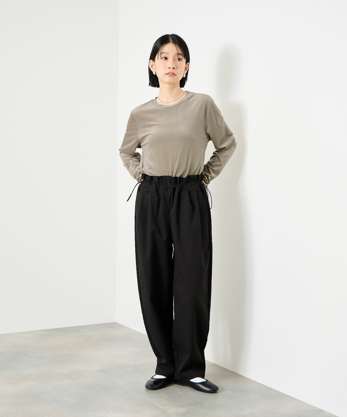 Idnes ベロアロングスリーブTシャツ レディース メール便 対応商品