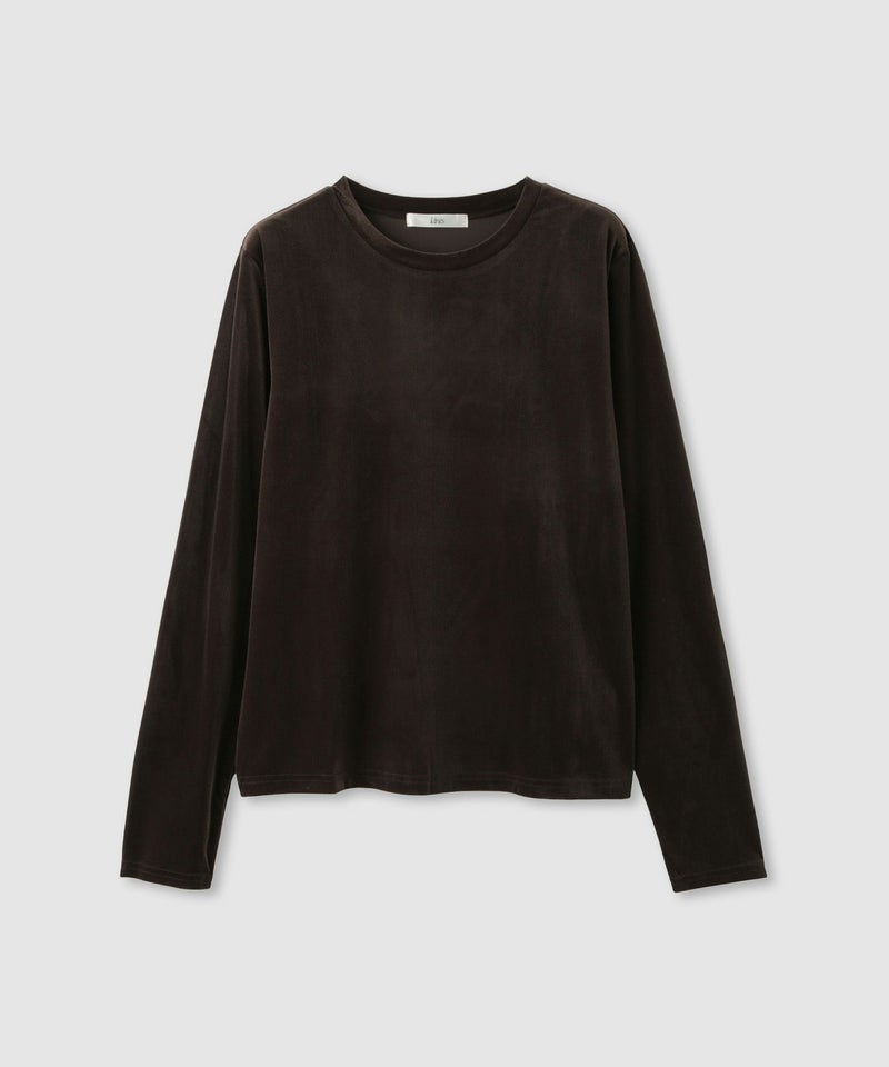 Idnes  ベロアロングスリーブTシャツ レディース メール便 対応商品商品画像-18