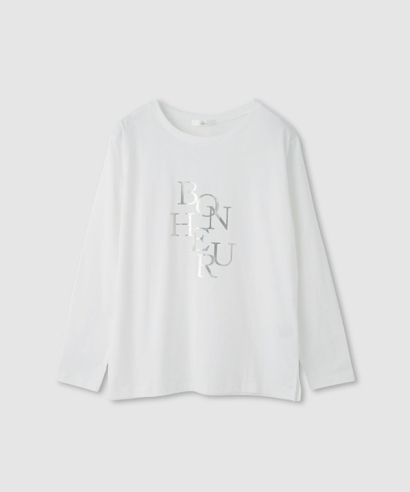 Idnes 箔プリントロングスリーブTシャツ レディース メール便 対応商品商品画像-14