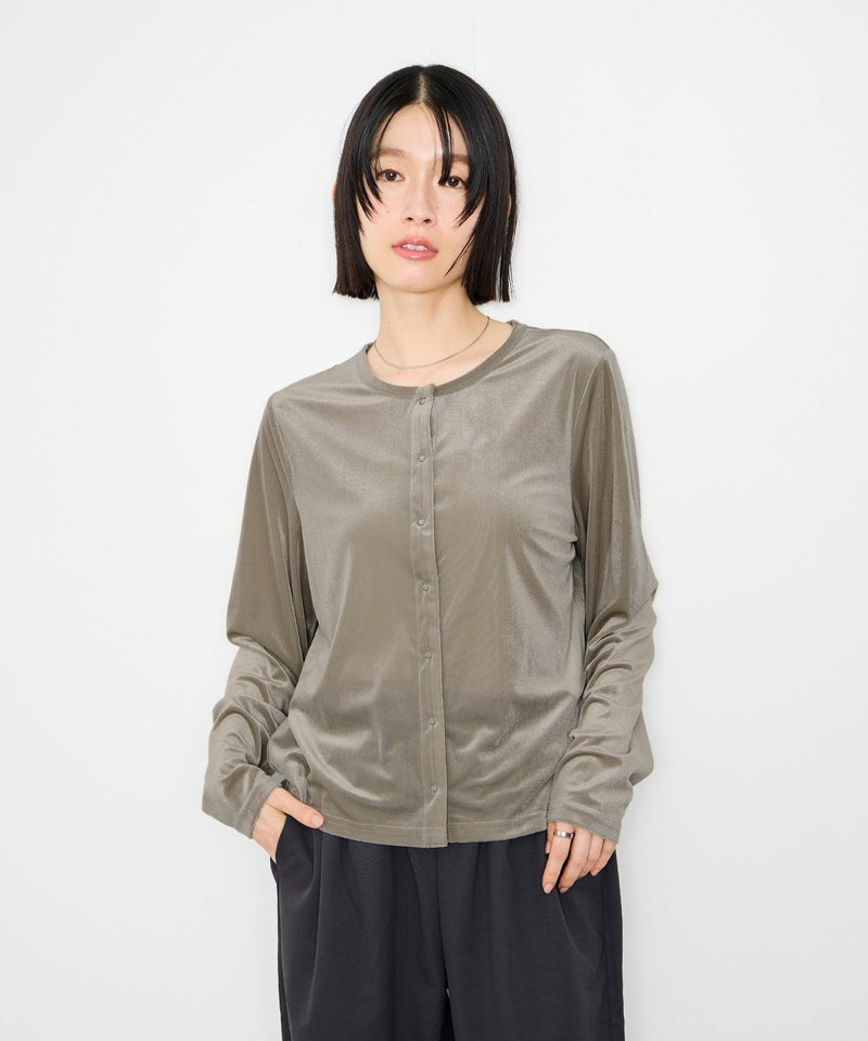 Idnes  ベロアカーディガン レディース商品画像-2