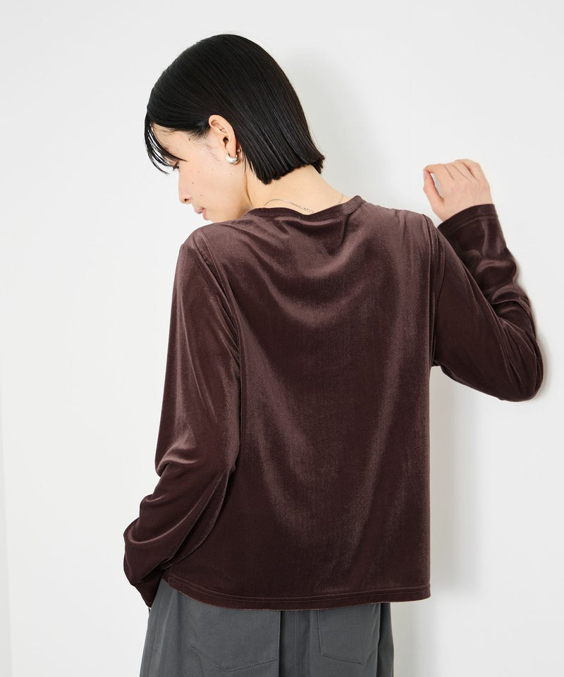 Idnes ベロアカーディガン レディース商品画像-7