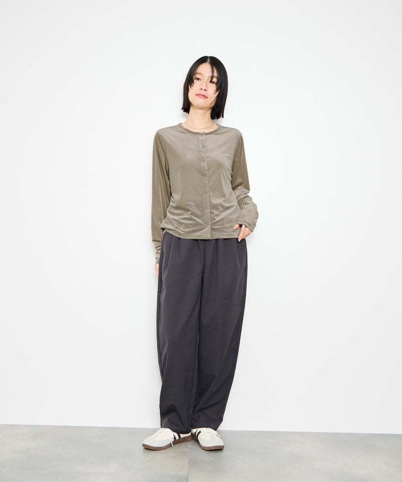 Idnes  ベロアカーディガン レディース商品画像-11